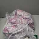 RUVANTI 100% Cotton Sheets  King Size Percale Bedding, Cooling & Breathable Floral Design, Durable with a Crisp, Soft & Comfortable Feel, 16" Deep Pocket, 4-Piece Set, Lilac Floral