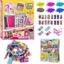 Sticker Bracelet Kit with Collection Book, 240 Mini Stickers Set, Wearable & Shareable Sticker Rolls, Kids Beading Set for Bracelet & Necklace Making, 1000+ Designs (6X Drop)