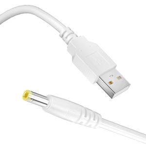 RGEEK PSP Charger Cable, PSP Portable Charger Cord Charger PSP Compatible with PSP1000 2000 3000 Series, White (4FT)