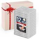 3 Layers Non Scratch Wire Dish Cleaning Supplies 12PCS - Wire Dishwashing Rag Home Essentials-Reusable Steel Wool Scrubber Washcloths,Kitchen Towels and Dishcloths Set for Pans Sinks & Cookware