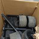 Collapsible Wagon Cart with All-Terrain Wheels - Folding Utility 600LBS Heavy Duty Wagons Carts for Grocery Sports Garden Shopping Camping Fishing (Black, 220L)