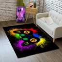 Gaming Rugs for Boys Teens Bedroom Decor Gamer Rugs for Living Room Gamepad Controller Carpets, 2'x3'