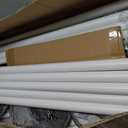 TNZMART 4.9 FT and 3.3 FT White Agility Poles Adjustable Hurdles for Soccer Football Speed Training Equipment Track and Field