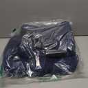 Charcoal Memory Foam Seat Cushion & Adjustable Lumbar Pillow Set - Back Support for Pain Relief (Sciatica, Tailbone),Washable & Non-Slip, Multipurpose for Office, Car, Wheelchair - Navy Blue, 2Pcs