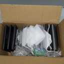 HUYIENO Solar Cap Lights Outdoor LED Lighting Deck Fence Two Light Modes Warm White/Bright White Suitable for 4x4 Wooden Posts Black 6PK