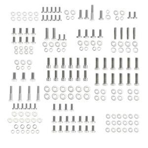 Small Block Engine Hex Bolt Kit Fit for Chevy 265 283 302 305 307 327 350 400 SBC Engine; 304 Stainless Steel Bolts-(211 Pcs Nuts&Bolts)