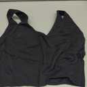 Racerback Sports Bras for Women with Pads - High Impact Athletic Tank Tops for Yoga and Workout Brassieres Bra (Black, XL)