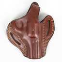 for Ruger GP100 357 Magnum 3 inch Revolver OWB Leather Gun Holster (Brown Right Hand)