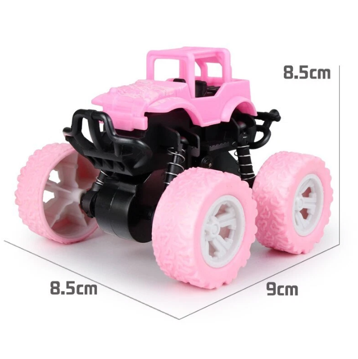 Hxezoc 3 Pcs Pull Back Monster Truck Car Set, Pull Back Vehicles and Race Car for Kids Toddlers 4-8 Years Old, Double-Directions Truck Toys for Racing Game, Birthday Party, Carnival Party Supplies