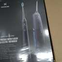 2-1 Oral Clean Kit- Water Dental flosser & Electric Toothbrush Combo- Brushing & Flossing- for Teeth Cleaning and Gum Health (Black)