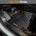 AIPOIL® Floor Mats & Cargo Liner Set for 2012-2017 Chevy Equinox & GMC Terrain All Weather Protection TPE Anti-Slip Automotive Full Set Custom Chevrolet Equinox Car Mats Accessories - Black
