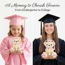 Pink Graduation Bear 2026 with Gold-Stamped Gift Box, 8 Inch Cute Graduation Stuffed Animal for Girls, Soft You DID It Teddy Bear with Pink Cap & Diploma, Class of 2026 Gift for Her