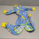 Dog Pajamas Jumpsuit for Medium Large Dogs,Lightweight Dog Pjs Clothes Apparel Onesies,Shirt for Large Size Dogs After Surgery, Full Belly (30 (Chest 29.92 in | Backlength 19.69 in), Blue Dinosaur) (yellow shark)