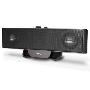 Portable USB laptop speaker - designed for computer travel by Cyber Acoustics (CA-2880),Black