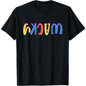 Wacky Costume Mismatch Day Outfit T-Shirt (Small, Black)