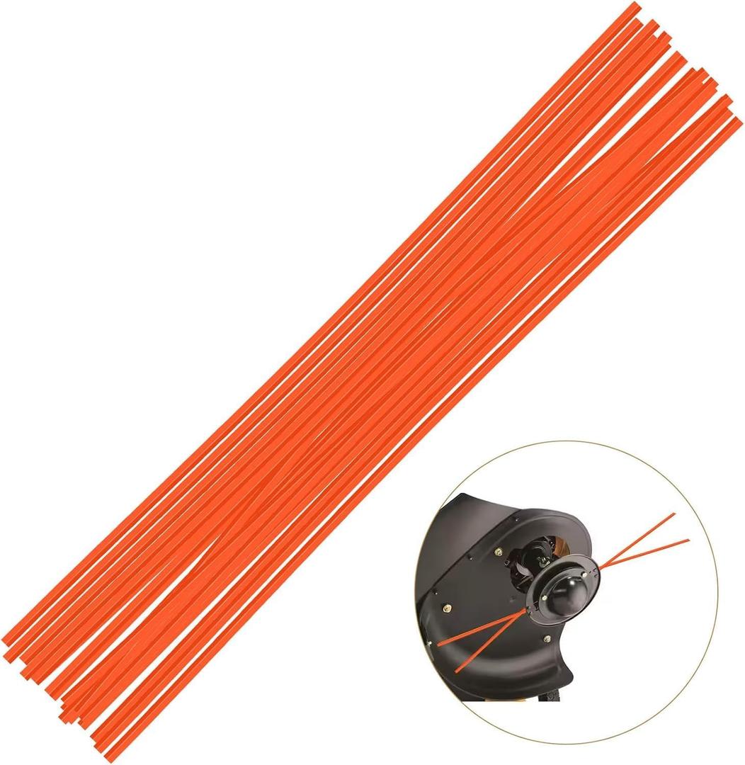490-040-C035 Pre-Cut 18.5"in Long 0.155"Trimmer Line Compatible with Cub Cadet,Troy-Bilt,Craftsman and Remington Walk-Behind Wheeled String Trimmers,Replace 743-0112 731-10080 Model (18 PK)