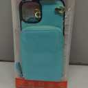 Bocasal Crossbody Wallet Case for iPhone 14 Plus, RFID Blocking Leather Purse Case with Card Holder, Protective Handbag Flip Cover with Zipper Wrist Strap Lanyard for Women 5G 6.7 Inch (Mint Green)