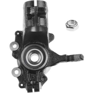 Front Right/Passenger Side Wheel Hub Bearing & Steering Knuckle Assembly for Ford Focus 2012 2013 2014 2015 2016 2017 2018, 2.0L FWD, Preassembled (BR935006LK)