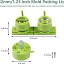 Happizza 1.25 inch/32mm Button Mold, Interchangeable Die Mold for Slide Rail Button Maker Machine, 1 Piece