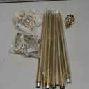 Curtain Rods for Windows 18 to 45 Inch(1.5-3.75 Feet),3/4" Diameter Gold Drapery Rods with Twisted Cage Finials,Size:18-45 Inch