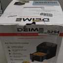 DEIME Air Fryer 4.5 Qt, Small Airfryer Digital Space Saving Compact, Bake, Reheat, Roasts for Quick Easy Meals, Mini Compact & Quiet, Nonstick & Dishwasher Safe Basket with Toast Rack (Black)