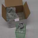 4 PCS Green Glass Bathroom Accessories Sets Countertop - Bathroom Counter Set, 3D Texture, Liquid Dispenser, Toothbrush Holder, Mouthwash Cup, Soap Dish