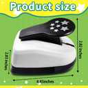 Star Hole Punch, Star Paper Punch, StarPunches, Shape Hole Punches, Stars Craft Puncher, Paper Shape Puncher, PaperPunchers for Crafting Shapes, Stars Lever Punchers for Scrapbooks
