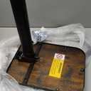 Kitstorack Upgraded TV Tray Table with Panel Lock, 90 Flip-Over Design & Adjustable Height, Sofa Arm Side Table for Eating, Laptop, Couch, Bed, or Small Spaces, Brown