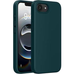 Miracase Compatible with iPhone 16e Case, [Soft Anti-Scratch Microfiber Lining], Liquid Silicone Case Gel Rubber Shockproof Drop Protection Phone Case for iPhone 16e, Teal