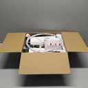 24.5" Black Lamps Set of 2, Modern Table Lamps for Living Room with USB C+A Ports, Creative Stripe Touch Lamps for Nightstand, 2 Bulbs Included