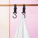 Unomor Camping Shelf Hooks Heavy Duty Load Bearing Outdoor Hanging Hook for Cookware Bags Gear Storage 4.72 Inch Portable Pot Hook for Hiking Fishing Picnic