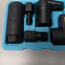 DURATECH 5PCS O2 Oxygen Sensor Socket Thread Chaser Set, 3/8" 1/2" Drive x 7/8" 22mm Oxygen Sensor Remover O2 Sensor Removal Tool Kit