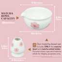 Japanese Matcha Bow with Whisk Holder for Matcha Powder/Matcha Tea/Japanese Matcha (Flower)