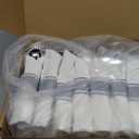 Goodluck 50 Pack Pre Rolled Silver Plastic Silverware, Wrapped Plastic Cutlery Set with Napkin Include 50 Forks, 50 Knives, 50 Spoons and 50 Napkins, Fancy Disposable Silverware for Party, Wedding