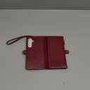 XcaseBar Compatible with Samsung Galaxy S25 Wallet case with Zipper Credit Card HolderRFID Blocking,Flip Folio Book PU Leather Phone case Shockproof Cover Men Women for Samsung S25 case Wine Red