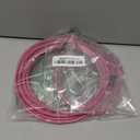 jenico Dog Tie Out Cable, 10/15/20/30/40/50/70/100/150FT Runner Cable with Swivel Hook and Shock Spring, Dog Leash Run Tether for Yard Outdoor and Camping,for Small to Medium Pets Up to 500 LBS (Pink)