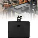 RTNLIT Microphone Music Stand Tray, Adjustable Clamp On Rack Tray Holder with 6.6 Pound Weight Capacity, Universal Mic Stand Tray for Music Sheet, Singing, Stage, Audio Recording (8.7" x 6.5")