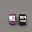 SAILNER 67XL Ink Cartridges Black/Color Combo Pack Replacement for HP Ink 67 HP67XL (2-Pack High Yield) Compatible with HP DeskJet 2755e 2855e 2700e 4155e 2734e 2827e 4100e Envy 6055 6455e Printer