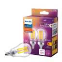 Philips Ultra Definition A15 E12 (Candelabra) LED Bulb Soft White 60 Watt Equivalence 2 pk