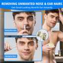 Max Value Nose Wax Kit | 120g Wax, 30 Applicators | Painless Nasal & Ear Hair Removal for Men & Women | Includes 15 Balm Wipes & 10 Mustache Guards | Lasts up to 6 Weeks