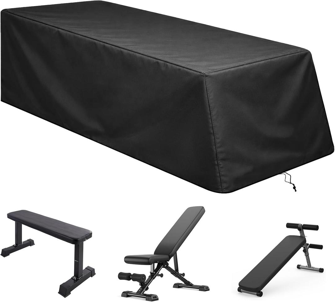 Weight Bench Cover Waterproof Heavy Duty Exercise Workout Bench Cover, Home Gym All-Weather Protective Covers Fit for Sit-up Board Flat Lifting Benches and Fitness Equipment