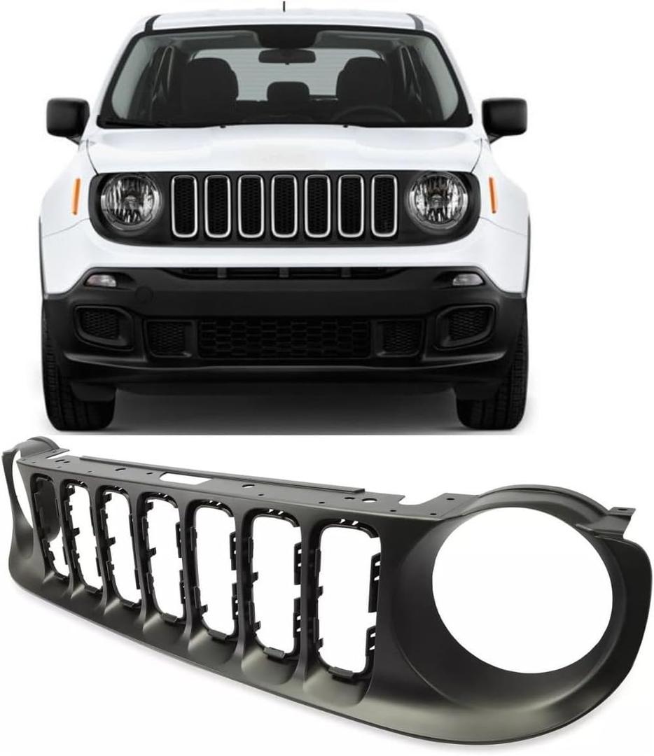 Front Grille compatible with 2015-2018 Jeep Renegade