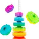 Spinning Stacking Toys for Babies 12+ Month Ring Stacker Stacking for Toddlers 1-3 Montessori Toys,Educational Learning Sensory Toy for Kids Easter Christmas Birthday Present for Baby