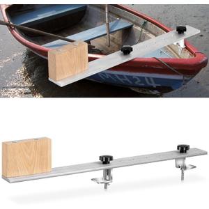 Canoe Trolling Motor Mount, Trolling Mount with Ash Wood Crossbar and Motor Block for Quick and Easy Kayak, 28.7x3x0.4inches and 5.9x4.2x1.7"