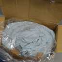 Bedsure King Size Comforter Set, Dusty Blue Boho Tufted Bed Set, 3D Puffy Jacquard Bedding King Size, 3 Pieces, 1 Farmhouse Shabby Chic Embroidery Comforter with Bow Pattern & 2 Pillow Cases