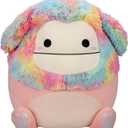 Squishmallows 20-Inch Diane Peach Bigfoot with Rainbow Hair - Jumbo Ultrasoft Official Kelly Toy Plush 