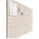 Bumusty Large Cork Board Alternative-48 x 36" Felt Bulletin Board Tiles, with 30 Pushpins, 70 Adhesive Tabs, 12-Pack Slat Wall Paneling, Cork Boards for Office Push Pin Board Felt Board-Oatmeal