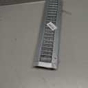 Repa Market 17" x 3" Inch Air Exhaust Grille for Round Ducts - 2 Adjustable Louvre Blades - Galvanized Air Supply Vent Cover - Side Fit Round Surface Canal Ducting from 6.30" to 15.74" Inches