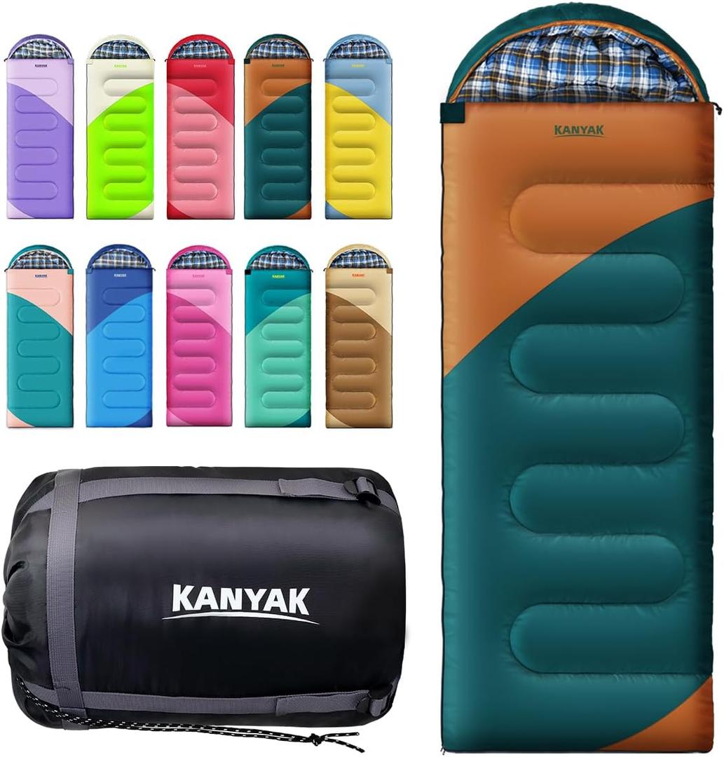 Camping Sleeping Bag, 32 Sleeping Bags for Adults Kids Teens Cold Weather Warm Sleeping Bag Winter for 3-4 Season Camping, Camping Gear Equipment, Traveling, and Outdoors