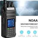 JINGTONG JT-3988 ham Radio Walkie Talkie 10Watt Handheld Dual Band Two Way radios Long Range, 2600mAh Type-c Rechargeable Battery, NOAAham Radio Handheld Multi-Band Receive and Transmit